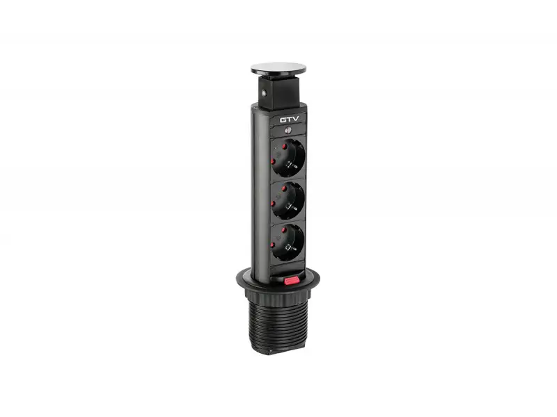 Olcsó Elosztó kihúzható, D60mm, 3x 230V sch, 1,8m kábellel, fekete