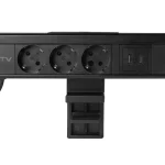 Gyors szállítás Elosztó NICO, gyors rögzítéssel, 3x 230V sch, USB-A+C, 1,5m kábellel, fekete