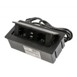 Kiárusítás Elosztó SOFT, 2x 230V sch, USB A+C, 1,5 m kábellel, fekete