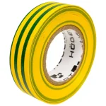 Kiárusítás Szigetelőszalag sárga-zöld 0,13 mm x 19 mm x 20 m