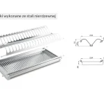 REJS Tányércsepegtető Inox - Különböző méretekben Különleges ajánlat