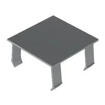 ZOBAL Z45x45 végzáró,inox Prémium