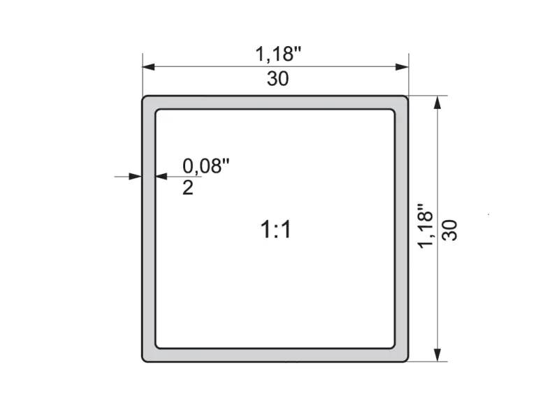 Gyors kiszállítás ZOBAL Z30x30 alu. oszlop L3500