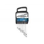 Biztonságos vásárlás Kombinált villáskulcs készlet 7db, 8-19 mm, plastic handle for hanging, CrV, DIN 3113