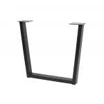Végkiárusítás Design asztalláb 710x820 fekete trapéz alak 80x20 mm szelvény