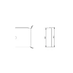 FD Aluprofil EGGER (38X920mm) - VÉGZÁRÓ BAL FEKETE 920 mm Azonnal elérhető