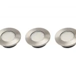 Árengedmény LED 3x1,5W inox 230V kerek Meleg fehér BARRI PLUS kerek lámpatest