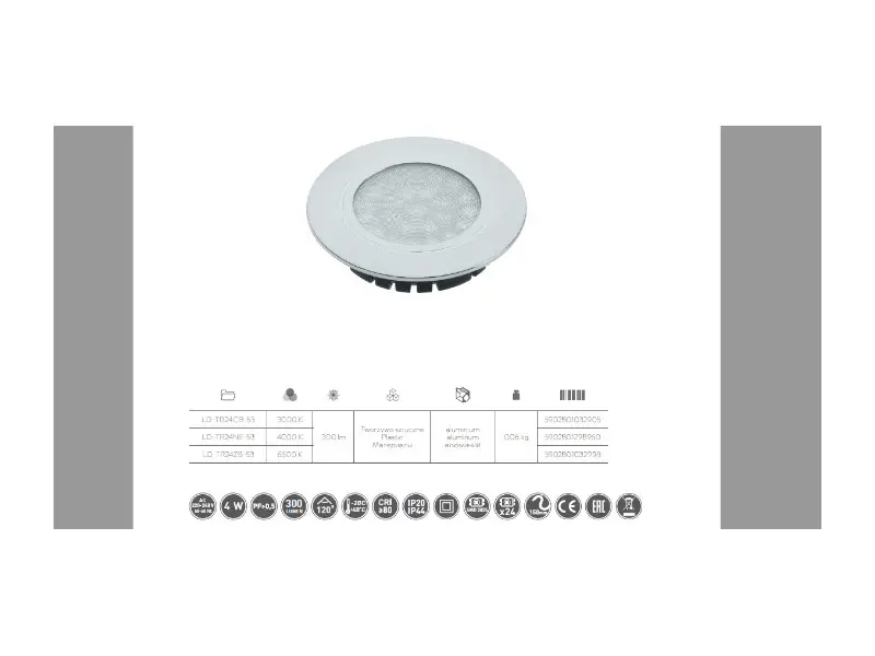 GTV led lámpa TREVI 230V 150 mm kábel neutrális Kedvezmény