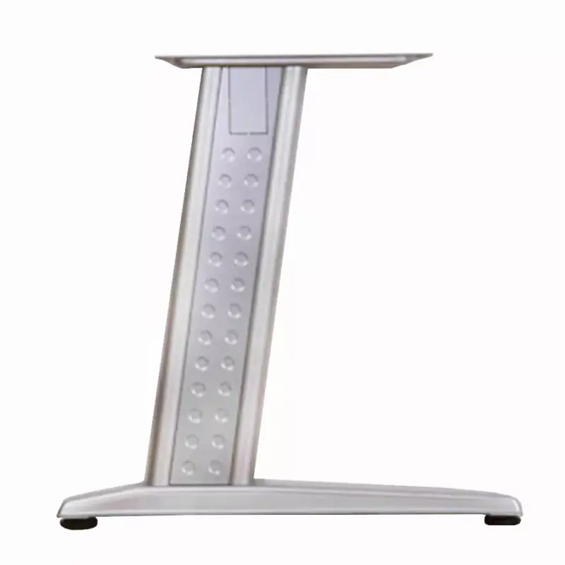 Irodabútor láb Bangkok 695mm RAL9006 aluláb+kőrmintás betét Alumínium Különleges ajánlat
