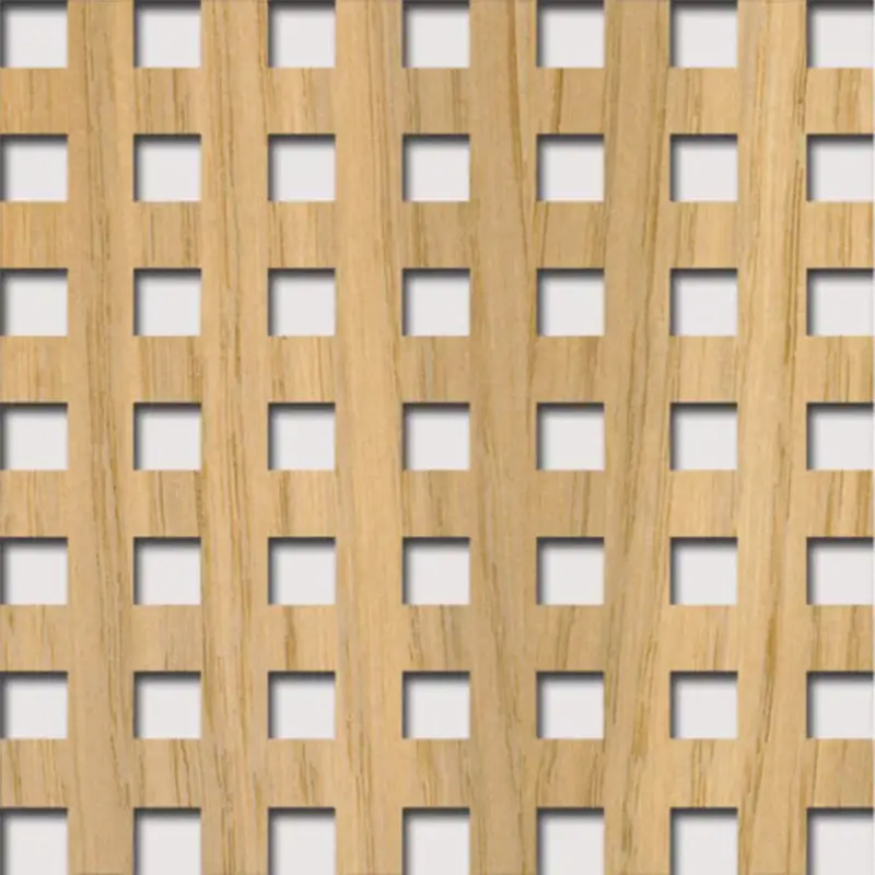Legno furnérozott Hdf-Quadro 10-20 perforációval Tölgy 1520x610x4mm Vásárlói kedvenc
