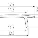 Legnépszerűbb GTV GLAX LED profilhoz takaróbúra opál/fehér 2000mm