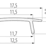 Utolsó esély GTV GLAX LED profilhoz takaróbúra opál/fehér 3000mm