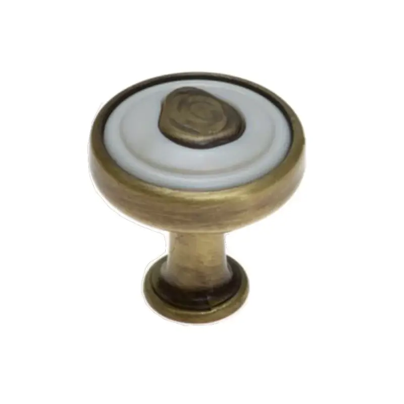 Olcsó Fogantyú 1896-30 ZN31A78 Antikolt Réz-Beige Fém-Műanyag Gomb