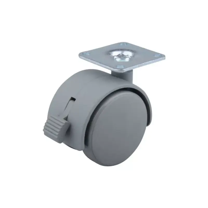Expressz kézbesítés Bútorgörgő 50mm Talpas Fékes CM50 Szürke 40kg