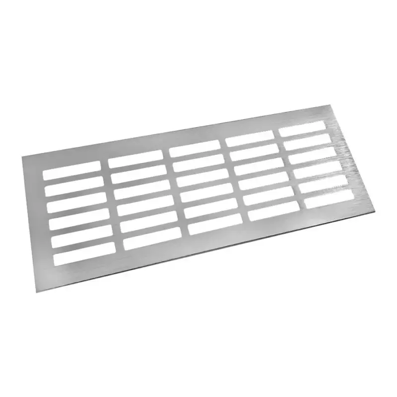 Ne maradj le Szellőzőrács 100x250mm Nemesacél imitáció