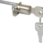 Újdonság Lehmann Bútorzár 421 Központi fiókzár 16,5x20mm Frontról 500mm Nikkel