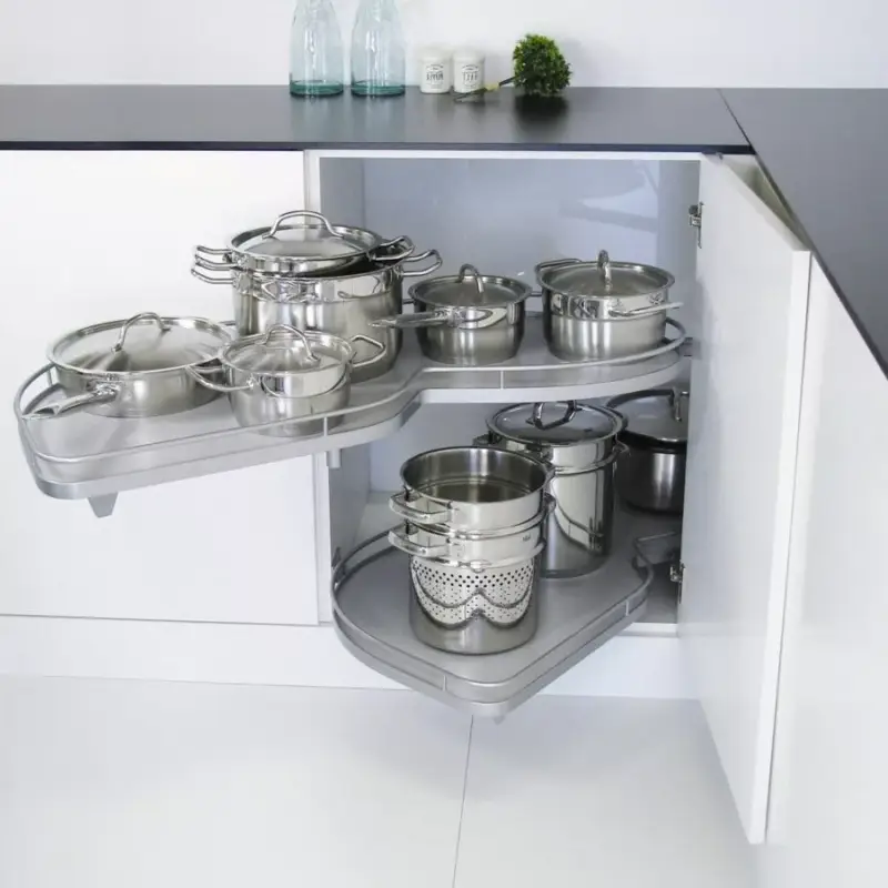 Prémium Kesseböhmer LeMans II ARENAplus Classic 600mm Balos, tengellyel, 25kg/polc Szürke