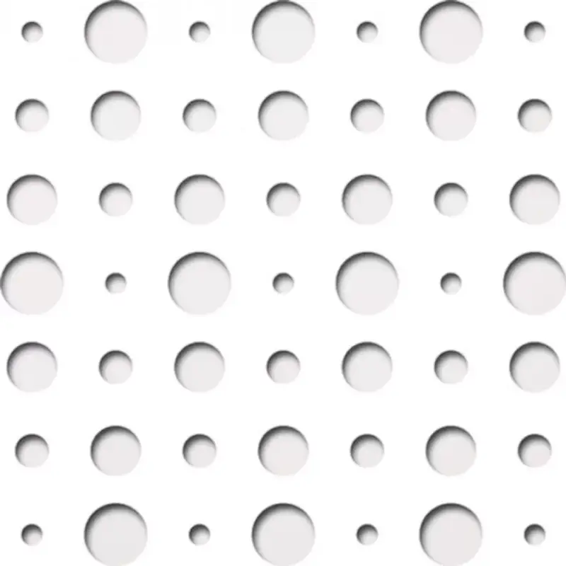 Laccato-Hdf ARIEL perforációval Krono 101 Fehér 1400x510x3mm Végkiárusítás