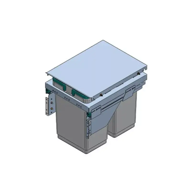 Kedvezményes ár Hulladékgyűjtő PGTM402RFG (2x20l) SZELEKTÍV 400mm-es szekrényhez SZÜRKE