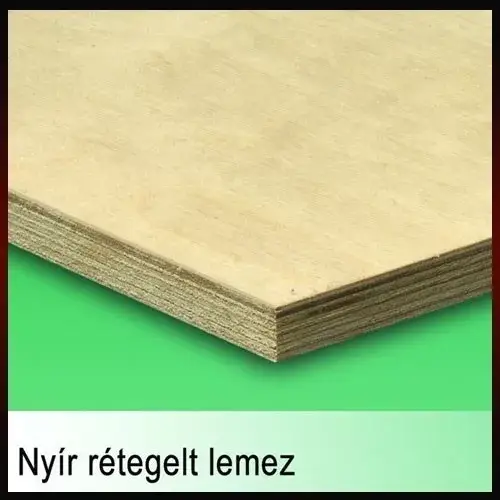 Expressz kézbesítés Rétegelt lemezNYÍR 4x1525x1525mm BB/BB