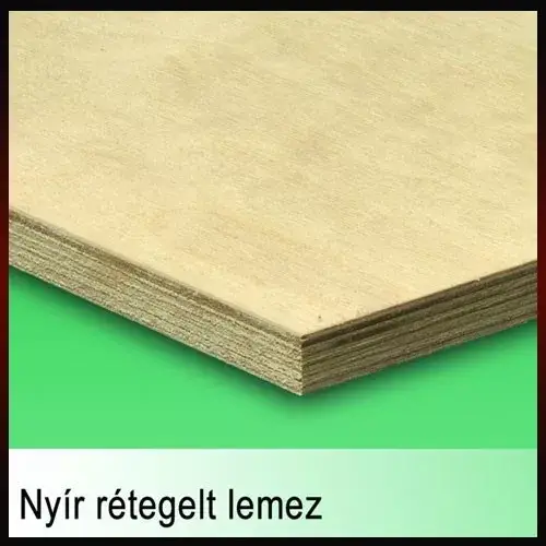 Újdonság Rétegelt lemez Nyír 2500x1250x12mm BB/WG BFU-100