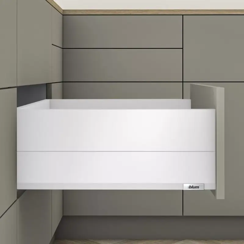 Prémium MerivoBox 36" E magasságú BOXCAP fém oldallal 400mm-es Selyemfehér 40kg