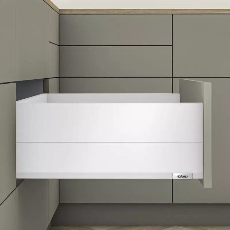 MerivoBox 36" E magasságú BOXCAP fém oldallal 500mm-es Selyemfehér 40kg Biztonságos fizetés