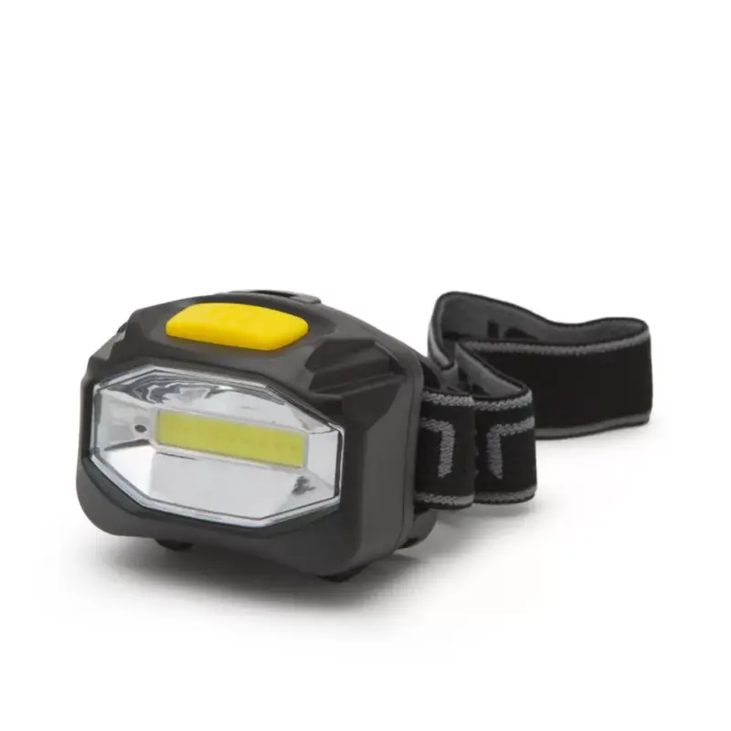 Akciós ár Nagy fényerejű COB LED fejlámpa - elemes - 12 db / display