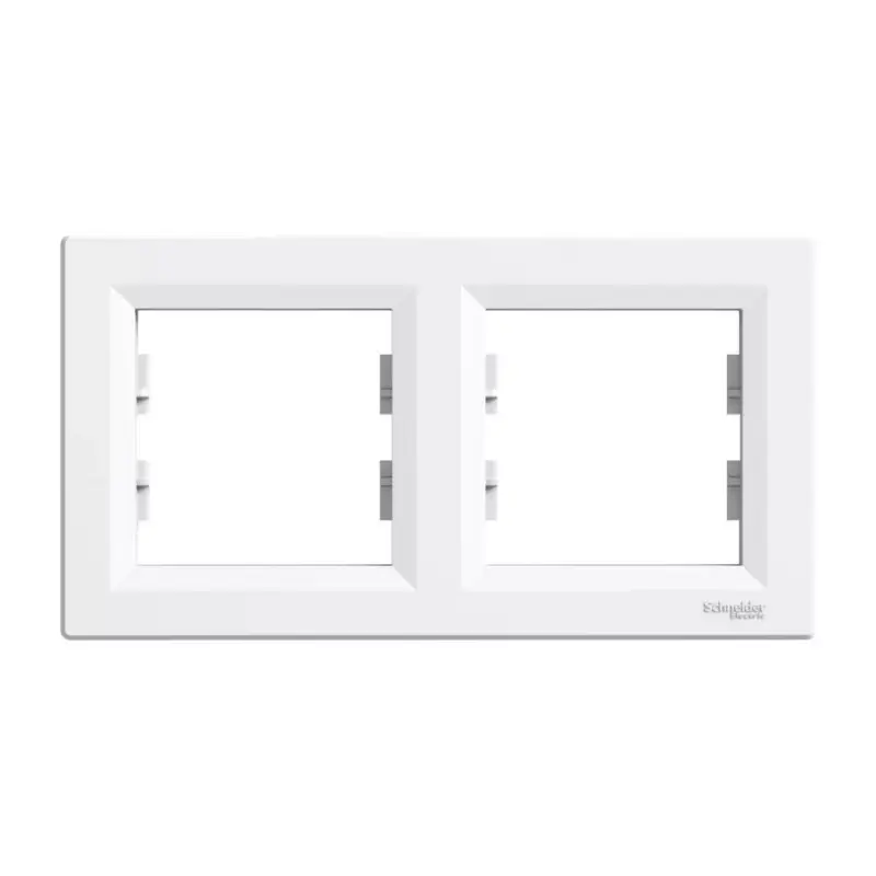 Outlet Schneider ASFORA Kettes keret, vízszintes, fehérEPH5800221