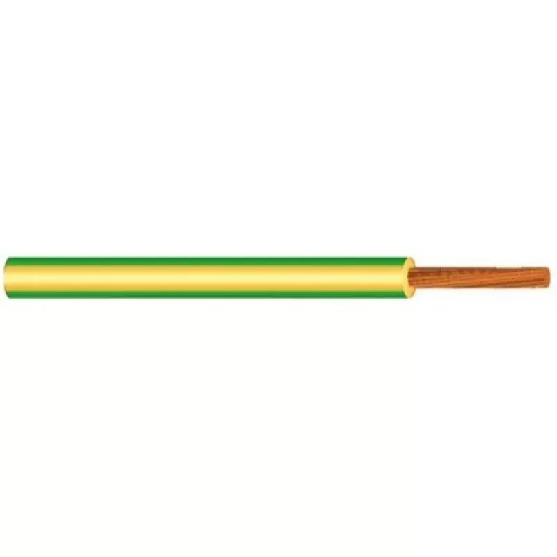 Olcsó MKH vezeték 1x1,5mm2 zöld-sárga PVC szigetelésű sodrott réz erű M-kh H07V-K (MKH)