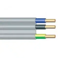 CYMY kábel falvezeték 3x1,5mm2 szürke lapos PVC szigetelésű tömör réz erű (CYMY falvezeték-RÉZ) YDYt (MMFAL) MMCU Különleges ajánlat
