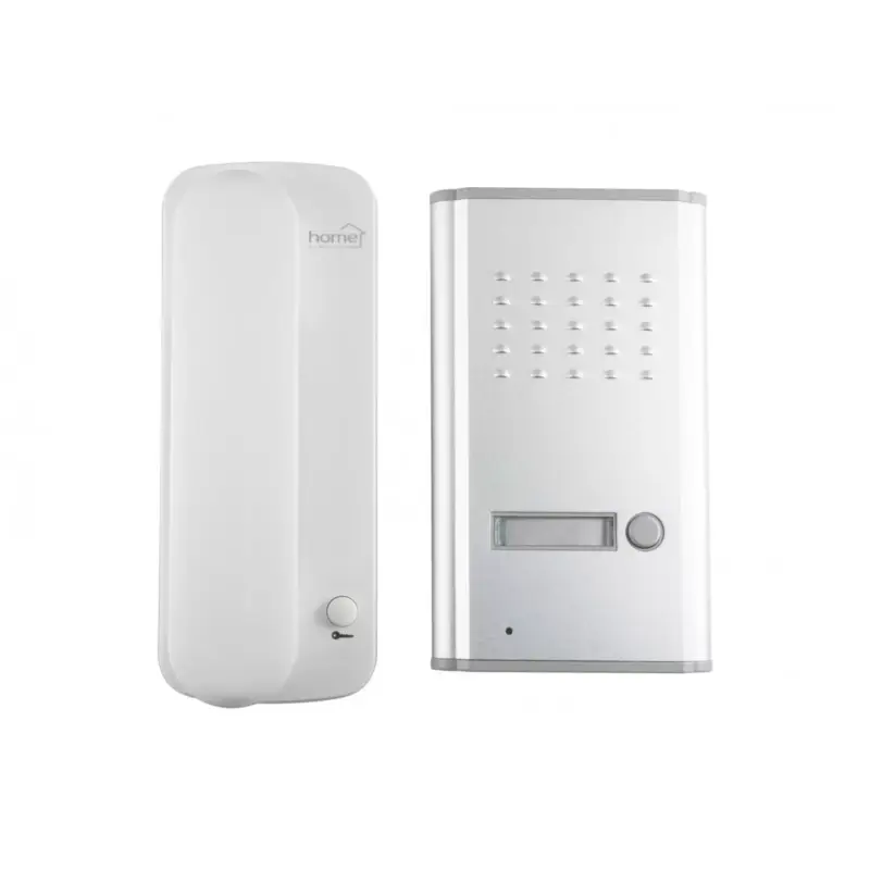 Legjobb ár Home DP 02 vezetékes kaputelefon szett, kétvezetékes rendszer, kiváló hangátvitel, falba süllyeszthető fém külső egység, kapunyitó elektronika, DP_02