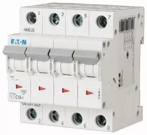 Eaton C20 165179 PL7-C20/4 Kismegszakító, 10kA 20A 4pólusú Kihagyhatatlan ajánlat