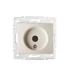 Kanlux 24801 DOMO 01-1290-003 krém antenna csatlakozó TV aljzat, átmenő Szuper akció