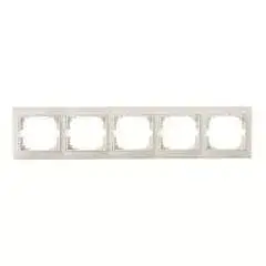 Végkiárusítás Kanlux 24825 DOMO 01-1500-003 krém ötös keret, vízszintes