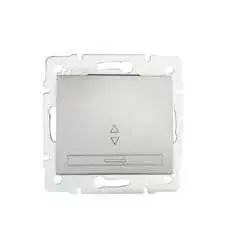 Kanlux 24836 DOMO 01-1050-243 ezüst alternatív kapcsoló (váltókapcsoló 106) Prémium