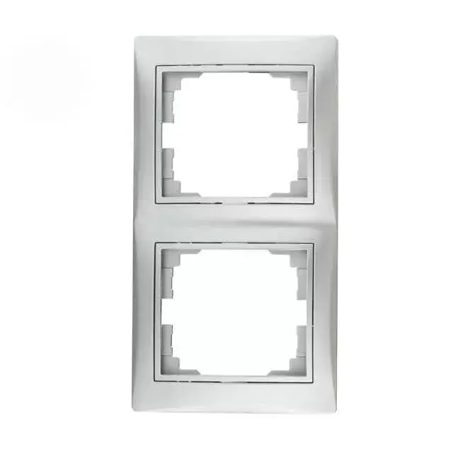 Kanlux 24885 DOMO 01-1520-043 ezüst dupla keret, függőleges Biztonságos fizetés