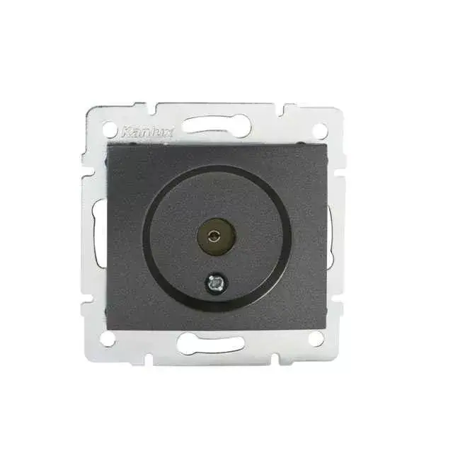 Kanlux 24920 DOMO 01-1300-041 grafit antenna csatlakozó TV aljzat, végzáró Exkluzív ajánlat