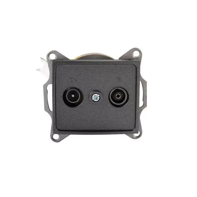 Biztonságos vásárlás Kanlux 24923 DOMO 01-1330-041 grafit antenna csatlakozó TV/FM aljzat, végzáró