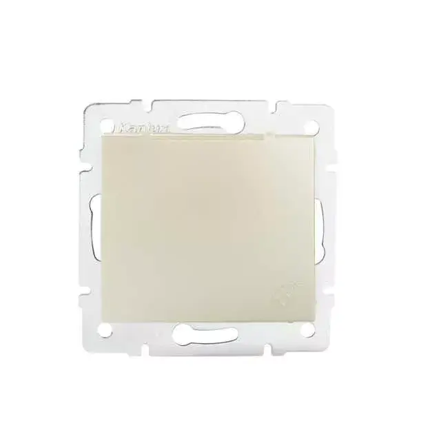 Kanlux 24968 DOMO 01-1230-130 gyöngyház Schuko földelt dugalj IP-44 ajtós, tűzbiztos műanyag Bestseller