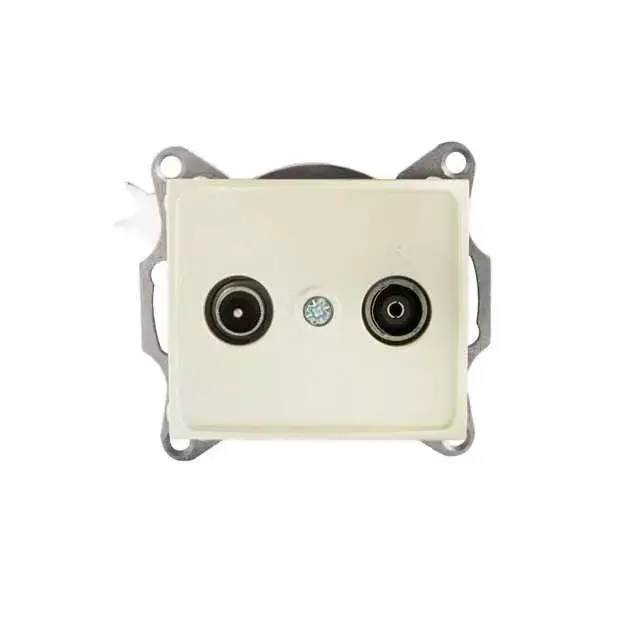 Árcsökkenés Kanlux 24982 DOMO 01-1330-030 gyöngyház antenna csatlakozó TV/FM aljzat, végzáró