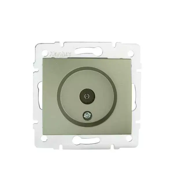Szezonális akció Kanlux 25037 DOMO 01-1290-050 pezsgő antenna csatlakozó TV aljzat, átmenő