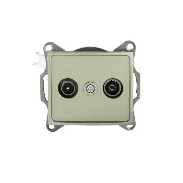 Kanlux 25040 DOMO 01-1320-050 pezsgő antenna csatlakozó TV/FM aljzat, átmenő Kedvezmény
