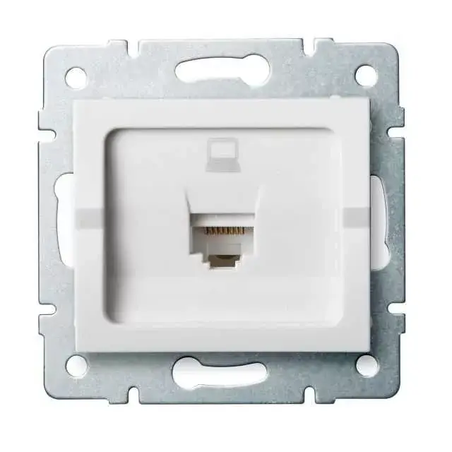 Végkiárusítás Kanlux 25109 LOGI 02-1400-002 fehér adatcsatlakozó aljzat (RJ45 Cat 6 Jack)