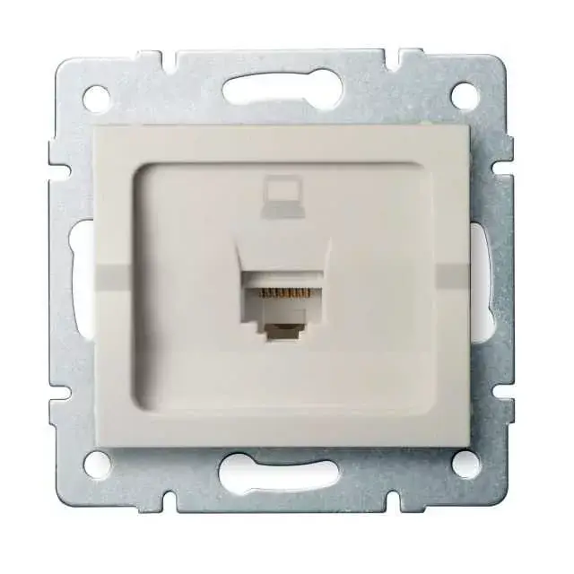 Kanlux 25168 LOGI 02-1400-003 krém adatcsatlakozó aljzat (RJ45 Cat 6 Jack) Legkelendőbb