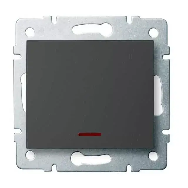 Kanlux 25256 LOGI 02-1110-141 grafit Jelzőfényes egypólusú kapcsoló Outlet