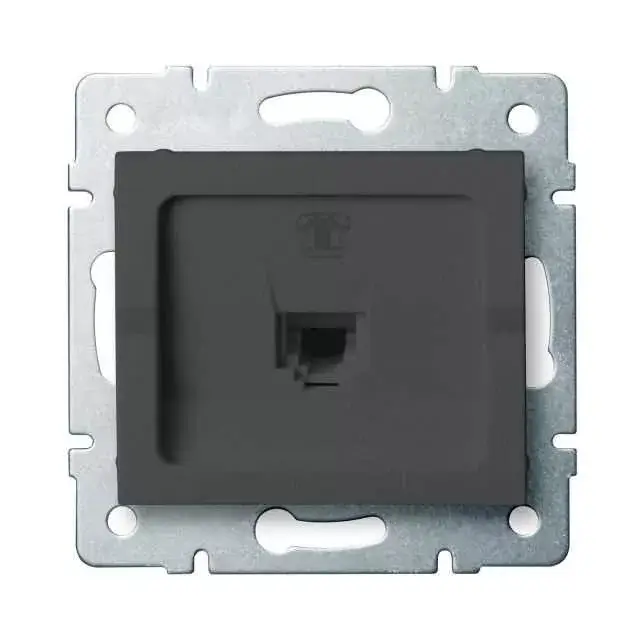 Szuper akció Kanlux 25283 LOGI 02-1370-041 grafit telefon csatlakozó aljzat (RJ11)