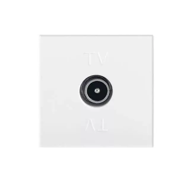 Kanlux 25326 BIURO 04-1300-102 fehér Antenna csatlakozó TV aljzat, végzáró Árcsökkenés