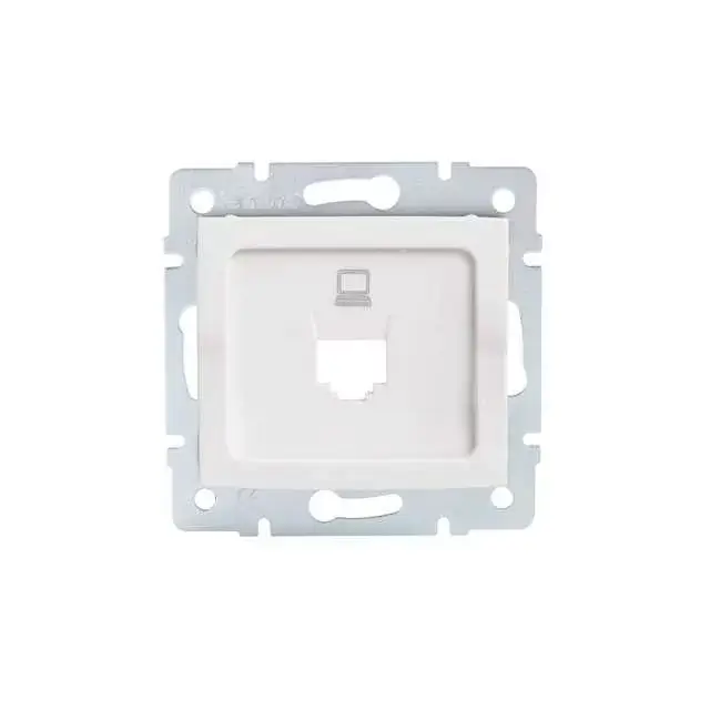 Biztonságos fizetés Kanlux 25926 LOGI 02-1399-002 fehér Csatlakozó aljzat burkolat (RJ45 Jack), aljzat nélkül