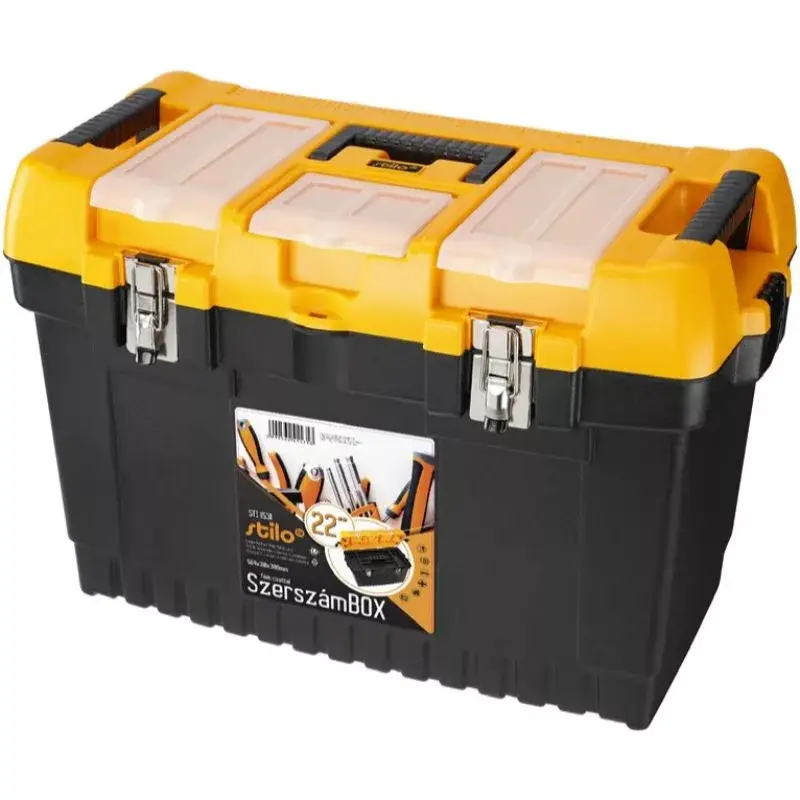 STI1531 Stilo szerszámosláda fém csattal 22" 564x310x388mm Expressz szállítás